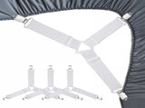 Bed Sheet Fasteners, Adjustable Mattress Suspenders, Mattress Cover Straps, Bed Corner Holder and V1258-DP02-F-96