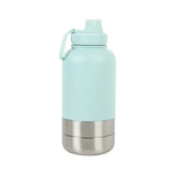 3-in-1 Outdoor Pet Insulated Water Bottle 32oz Large Capacity, 24H Temperature Lock, Hidden Dual V1232-LXB-CW-003