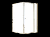 Adjustable Semi Frameless Shower Screen 82-90cm x 89-92cm With Gold Hardware For Modern Bathrooms V63-958181