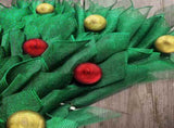 Christmas Wreath Handmade Xmas Tree Wreath Holiday Farmhouse Ornament Wreaths Decorations for Home V1294-YM0714-10312871
