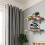16"Stainless Steel Folding Table Bracket Shelf Bench 200kg Load Heavy Duty V201-W12783397