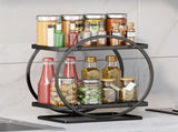 3 Tier Bathroom Cosmetics Organizer Countertop Shelf Stainless Steel Storage Rack 11.41 x 8.85 x V1192-AZ-W-21602