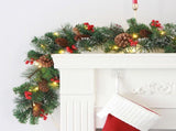 Christmas Garland With 50 Led Lighting Artificial Christmas Fir Garland Decorative For Stairs V1294-YM0714-10310020