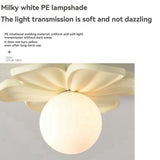 Cream Petals Ceiling Lamp Hallway AisleBalcony Porch Stair Ceiling Light Wall Resin Flower Wall V1369-AZ3-W-11612