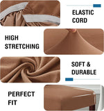 100% Waterproof Dining Chair Covers Stretch Chair Covers for Dining Room Set of 6 Parson Chair V1258-DP02-F-664