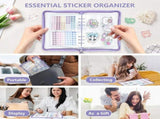 1Pcs A5 Sticker Storage Album,Sticker Organizer Binder,Sticker Organization Collecting Book Binder V1192-AZ-W-17339