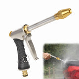 Heavy Duty Brass Garden Hose Nozzle, High Pressure Water Spray Wand with Adjustable Flow for Car V1366-AZ2-W-23478