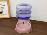 Pink Automatic Pet Feeder and Drinker Combo for Cats and Small Dogs - 2 in 1 Detachable Design V888-ELOSUNG25098