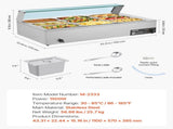 Commercial Food Warmer, 1500W Electric Stainless Steel Steam Food Warmer with Glass Cover, 9-Pan V952-SYSPBWQ913FS5WYYO002V3