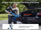 Rollator Walker with Seat for Seniors, Foldable Rolling Walker, Lightweight Aluminum Mobility V952-ZLZXQLSLHJQ13HJYW001V0