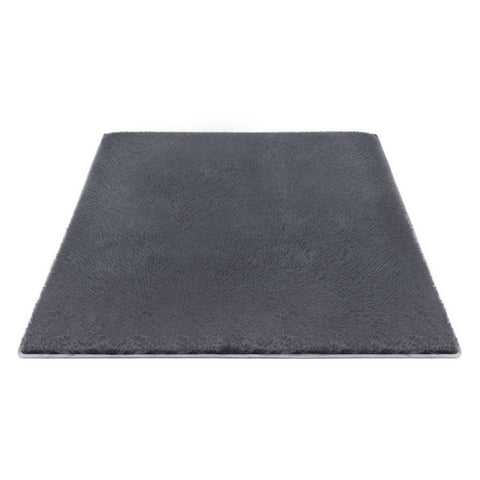 Artiss Floor Rug 200x290cm Plush Area Shaggy Rug Living Room Bedroom Carpet Grey FLR-FLU01-200X290-GY