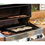 SOGA 2X Double Burner Cast Iron Flat and Ridged Griddle Stove Top Grill BBQ Plate GASBURNERDOUBLE-JPLATEX2