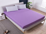 Purple Queen Size Waterproof Fitted Mattress Protector - Soft & Breathable Bed Cover, V888-ELOSUNG27792