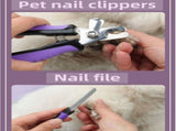 Pet Grooming & Cleaning Kit 9 Piece Set with Shedding Brush, Steel Comb Scissors, Nail Clippers V888-ELOSUNG55120