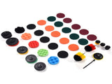37PCS Drill Brush Attachments Set Scrub Pads and Sponge Power Scrubber Brush Polishing Pad for Home V1294-YM0901-3114210068511