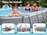 Bestway Swimming Pools 305cm x 200cm x 84cm Steel Above Ground Backyard Pool Set BW-POOL-OV-305-5613Z