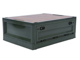 Foldable Camping Storage Box with Lids Versatile Stackable Movable Portable Camping Storage Bin with V1294-YM0901-3117240206314