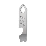 Titanium Pry Bar with Bottle Opener Function Mini pry bar opener/screwdriver head slot V1370-AZ4-07130