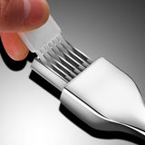 2pcs Stainless Steel Scallion Cutter with Protective Cover - Comfortable Grip, Easy Clean, Sturdy V1366-AZ2-W-15400