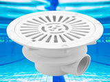 White Swimming Pool Main Drain Floor Drain G2 Water Inlet Draining Accessory V1294-YM0901-JY30354