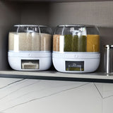 rotating storage container, large capacity grain storage, food storage box, sealed food container, V1102-122-10807-OLI-20L