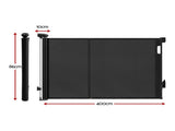 Keezi Retractable Gate Baby Gate Pet Safety Fence Extends up to 400cm Black SG-400X86-BK