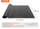 Diamond-Plate Rubber Flooring 3 mm x 4 ft x 8 ft Garage Floor Mat, SBR Rubber Garage Flooring V952-XJCKDDXJ48FTC1SYMV0