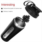 Shaker Bottles for Protein Mixes Stainless Steel Protein Shaker Not Stays Cold/Hot, Visible Window V1366-AZ2-W-15834