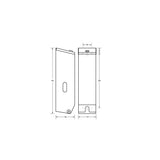 Triple Toilet Roll Dispenser - Silver V959-DTPR0036