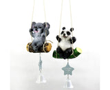 Cute Swing Panda Sloth Wind Chimes Home Door Window Balcony Hanging Bell Decor-Sloth V1263-JX-522