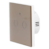 Type 86 2Way Smart Switch Touch Voice Household CapacitorFree Backlit Switch for Zigbee Tuya V1294-YM0901-3113210139213