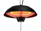 Devanti 1500W Electric Patio Infrared Heater Hanging Heaters Ceiling Mounted Remote RHP-CEH1-1500W-BK