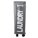 Foldable Laundry Basket Waterproof Dirty Clothes Organizer Storage Bag with Wheels V1294-YM0901-3117200071911