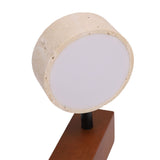 LED Wall Sconce Oak Wood Travertine Stone Modern Rotatable Wall Light Fixture Art Decor for Entryway V1294-YM0901-3119250058412