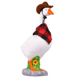 Goose Garden Statue, Detachable Matching Accessories, Stable Weighted Base, for Indoor Outdoor V1369-AZ3-W-12147