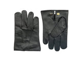 Dents Mens Sandhurst Three-Point Leather Unlined Officers Gloves in Black - 7.5 V563-5-1027-BLACK-7_5