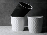 Small Trash Can, 3Pcs Bathroom Trash Can, Slim Round Waste Basket, for Kitchen, Dorm, Bedroom, V1366-AZ2-W-15814