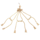 E27 Lamp Base 1m Hemp Rope Cord Electric Wire DIY Pendant Decorative Bulb with 6 Holder V1294-YM0901-ZM01358