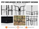 Dog Playpen, 8 Pcs 30"H x 24"W Panels Foldable Metal Pet Exercise, Dog Fence Indoor and Outdoor V952-XSYDCWWLXTSD48O5RV0