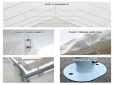 Wallaroo 6x6m Outdoor Event Marquee Gazebo Party Wedding Tent - White GAZ-CPT-6X6-WH