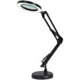 5X LED Magnifying Lamp, Adjustable Rotating Arm Desktop Magnifying Glass Lamp, Glass Lens, for V1237-ZY-715-313