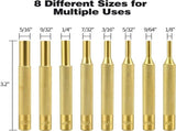 Pin Punch Set, 22pcs Removing Repair Tools, Including Universal Block, Brass Pin, Steel Pin V1258-DP02-C-285