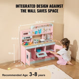 Kitchen Playset Kids Pretend Cooking Play Toy 24 Piece Accessories Pink V952-ZTCFWJTZFSYTB3XWQV9