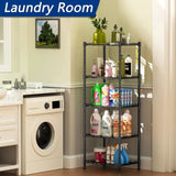CARLA HOME 4-Tier Adjustable Metal Storage Shelves Wire Rack Organizer for Kitchen, Pantry, Bathroom LSB-36203