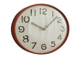 12 Inch Wooden Wall Clock Silent Non Ticking Wall Clock Battery Operated Round for Kitchen Home V1294-YM0901-3115240110412