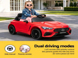 Ride On Car Licensed Mercedes Benz AMGC63 Kids Electric Car 12V Music Red RCAR-LS-AMGC63-RD