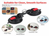 Heavy-Duty Suction Cup Anchor for Large Dogs 360&deg Rotating Metal Ring, Dual 120mm Strong Suction V1341-ZY-S48SWVWA-DUALSUCTION-CUP