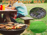 Fireproof Mat for Fireplace, Hearth & Grill Floor Protector 50X80CM V1237-ZY-203-2961