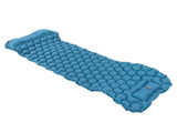 Camping Sleeping Pad Mat Foot Press Inflatable Cushion Mattress for Tent Hiking TravelPeacock Blue V1294-YM0718-3117200188114