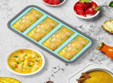 2 Pack Silicone Freezer Trays with Lid, BPA Free Silicone Molds for Soup and Sauce Meal Prep, Easy V1237-ZY-924-018